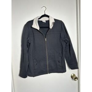 Columbia AL2747 Black Fleece Jacket Women's Size L Sherpa Lined Warm Winter